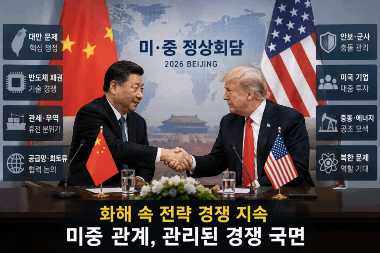 미중 정상회담 이후 글로벌 안보·시장 변수는?